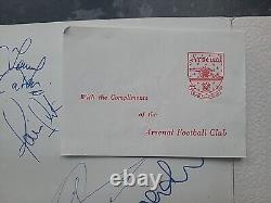 Arsenal Official Team Photo 1984-85 With Hand Signed AUTOGRAPHS Rare Wow