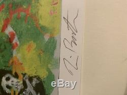 Art Of Tim Burton hand signed Autograph Clown Print Authentic signature