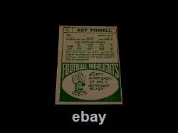 Art Powell 1968 Topps #71 Autographed HOF Bills Football Card Auto'60s AFL Rare