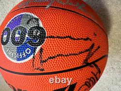 Atlanta Hawks Autographed Basketball Lenny Wilkins Dick Helm Stan Albeck Mutombo