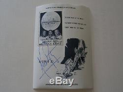 Authentic Neil Armstrong Hand-Signed Sieger Belgium Stamp Block Apollo 11 NASA