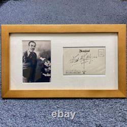 Autograph Post Card Hand Signed Walt Disney Framed Coa