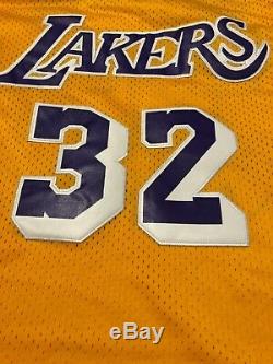 Autographed Magic Johnson Los Angeles Lakers hand written star jersey JSA signed