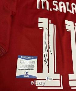 Autographed Mohamed Salah Hand Signed Jersey Liverpool BAS COA