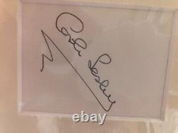 Autographed Mounted Photo Display Hand Signed By Carol Lesley & Leslie Phillips