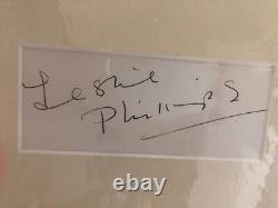 Autographed Mounted Photo Display Hand Signed By Carol Lesley & Leslie Phillips