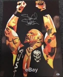 Autographed Stone Cold Steve Austin 18 x 24 Print, Hands Up Poster WWE WWF