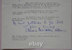 Autographed letter Lady Edwina Mountbatten of Burma 1951 Hand Signed
