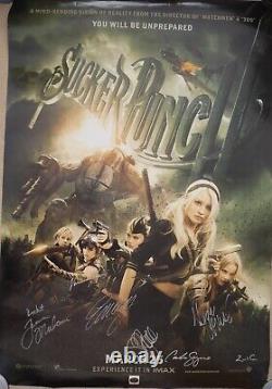 Autographs Sucker Punch Hand Signed Official Poster Browning Hudgens Cornish Etc