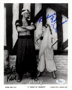 BARBARA EDEN+RICHARD KIEL HAND SIGNED 8x10 PHOTO RARE I DREAM OF JEANNIE JSA