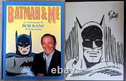 BATMAN And Me Signed HC Bob Kane Hand Drawn/Autographed Sketch #817/1000! D