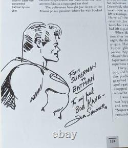 BATMAN And Me Signed HC Bob Kane Hand Drawn/Autographed Sketch #817/1000! D