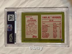 BO JACKSON RARE Topps ALL Star PSA 10 SIGNED Auto INSCRIBED KC Royals RAIDERS