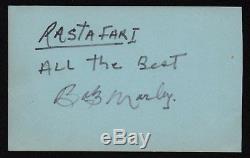 BOB (Robert) MARLEY hand signed album page (Roger Epperson full LOA) autograph