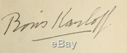 BORIS KARLOFF Genuine Handsigned Signature