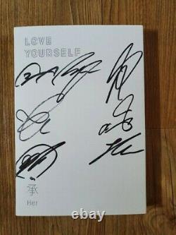 BTS BANGTAN BOYS Love Yourself Her Album Promo Autographed Hand Signed