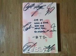 BTS BANGTAN BOYS Promo Autographed Hand Signed Message