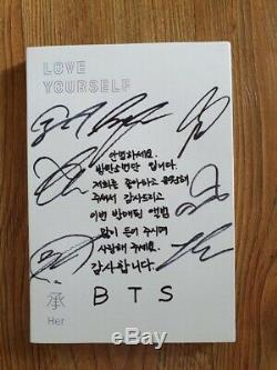 BTS Promo Love Yourself HER Album Autographed Hand Signed Type A Message