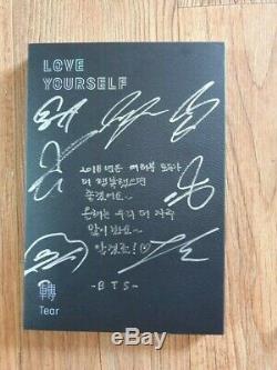 BTS Promo Love Yourself Tear Album Autographed Hand Signed Type A Message