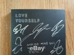 BTS Promo Love Yourself Tear Album Autographed Hand Signed Type A Message
