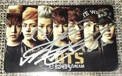 BTS V HAND SIGNED Official Pony Canyon NO MORE DREAM Music Photo Card Autograph