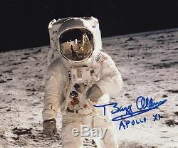 BUZZ ALDRIN APOLLO 11 MOON WALKER -LUNAR EVA- HAND SIGNED 8x10 PHOTO NASA W-LOA