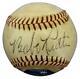 Babe Ruth Hof Yankees Autographed/signed Hand-painted Baseball Jsa & Psa 145320