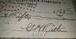 Babe Ruth Signed Autographed fully Hand Written Check PSA DNA certified