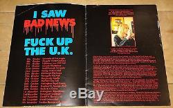 Bad News Hand Signed Programme Rik Mayall Ade Peter Nigel Comic Strip Young Ones
