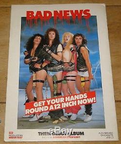 Bad News Hand Signed Programme Rik Mayall Ade Peter Nigel Comic Strip Young Ones