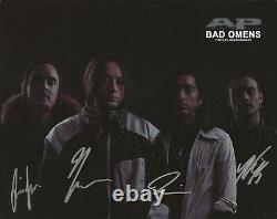Bad Omens REAL hand SIGNED 8x10 Promo Photo #1 COA Autographed