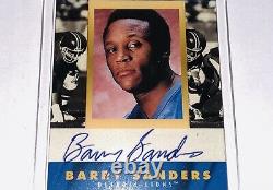 Barry Sanders 1996 Pinnacle Laserview Inscriptions Autograph hand #1578 of 2900