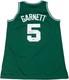 Basketball Kevin Garnett Green Jersey Hand Signed Bas Coa