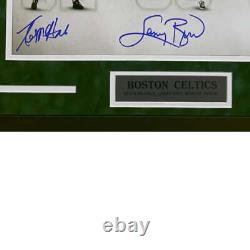 Big Three Larry Bird, Kevin McHale, Robert Parish Hand Signed & Framed Boston Ce