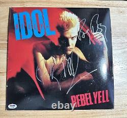 Billy Idol Hand Signed Autographed Album Cover