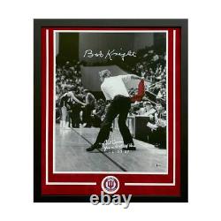 Bobby Knight & Phil Bova Dual Hand Signed & Framed 16x20 Basketball Photo