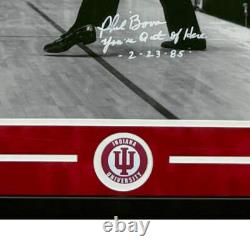 Bobby Knight & Phil Bova Dual Hand Signed & Framed 16x20 Basketball Photo