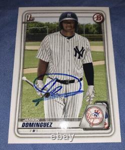 Bowman 1st Jasson Dominguez AUTO Rare IP Yankees Autograph Top Prospect 2020