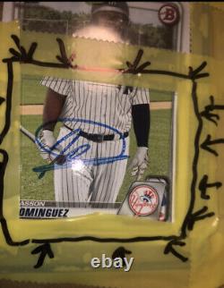 Bowman 1st Jasson Dominguez AUTO Rare IP Yankees Autograph Top Prospect 2020