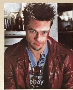 Brad Pitt Fight Club Hand Signed Autographed 8x10 Photo withHologram COA NICE