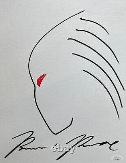 Brian A. Prince autographed signed 11x14 canvas hand drawn The Predator JSA COA
