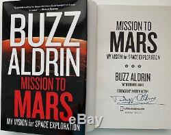 Buzz Aldrin Mission To Mars Hand Signed Autographed Hardback Book Apollo 11 Nasa
