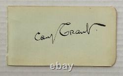 CARY GRANT Genuine Handsigned Signature on Album Page