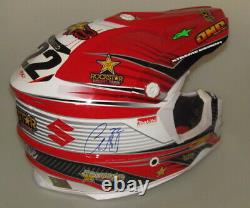 CHAD REED Hand Signed Moto X Helmet + PHOTO PROOF Signed Twice