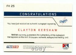 CLAYTON KERSHAW 2006 Tristar Prospects Plus Farm Hands Rookie RC Auto Autograph