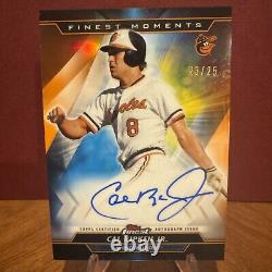 Cal Ripken Jr 2020 Topps Finest Moments AUTO/SP Refractor #23/25 HOF