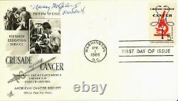 Cancer Pioneer Murray Copeland Hand Signed FDC Dated 1965 JG Autographs COA