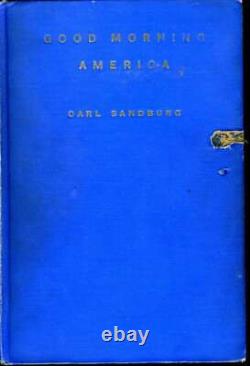Carl Sandburg JSA Coa Hand Signed 1931 Book Good Morning America Autograph