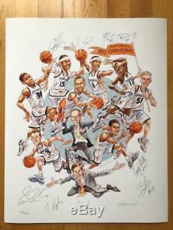 Carmelo Anthony Hand Signed 2003 Syracuse Print+boeheim+hakim+gmac Photo Proof