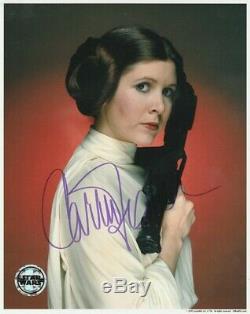 Carrie Fisher Hand Signed Autograph 8x10 Photo COA STAR WARS
